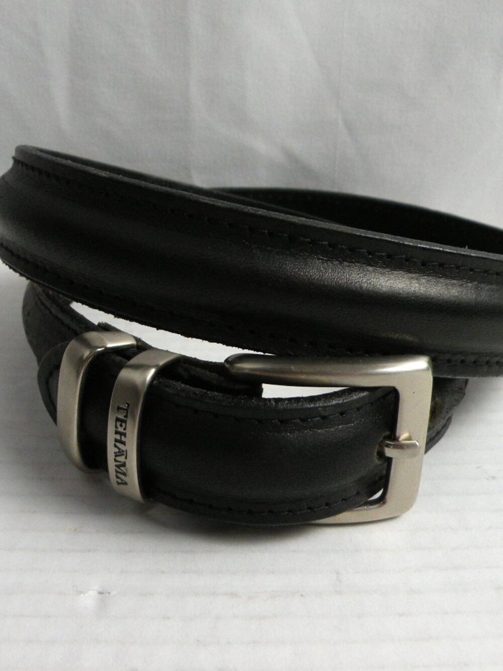 Tehama 7477 Men's Black Leather Belt 36
